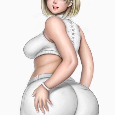 resident evil, resident evil 4, ashley graham, abyssdagon, alternate costume, huge ass, large ass, large breasts, pants, workout