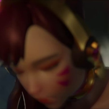 blender (software), blizzard entertainment, overwatch, d.va, thebartender, 1girl, 1girls, anal, anal grip, anal penetration, anal sex, animal, animal genitalia, animal penis, areolae