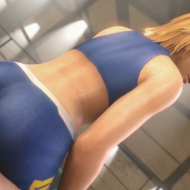 dead or alive, tecmo, tina armstrong, fusfm, 1boy, 1boy1girl, 1girl, 1girls, big breasts, blonde hair, buttjob, female, female focus, female on top, fuanimations