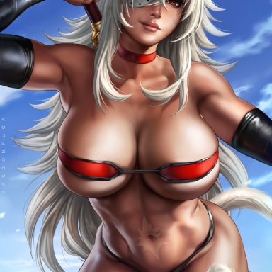 mushoku tensei, ghislaine dedoldia, dandon fuga, 1girls, abs, big breasts, breasts, cleavage, female, female only, large breasts, muscles, muscular, muscular female, thick thighs