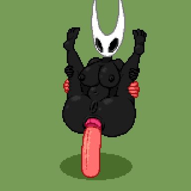 hollow knight, team cherry, hornet (hollow knight), toilet man, &lt;3 eyes, 1girls, anal, anal sex, animal humanoid, anthro, arthropod, arthropod humanoid, ass, belly, belly expansion