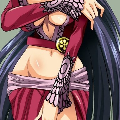 one piece, shounen jump, boa hancock, 1girls, breasts, cleavage, clothing, female, female only, huge breasts, midriff, wide hips, tagme