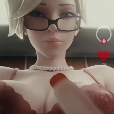 overwatch, tiktok, angela ziegler, mercy, generalbutch, peachymizz, 1girls, ass, ass clapping, ass shake, big ass, big butt, blonde hair, blue eyes, bouncing ass