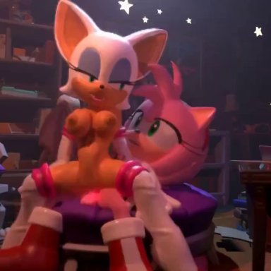 sonic (series), amy rose, rouge the bat, jawsfm, bat, boots, breasts, chromakoros, female, furry, futanari, ganondorkn, hedgehog, herm, pink fur