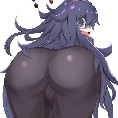 nintendo, pokemon, pokemon xy, hex maniac, yeshu, 1girls, ass, big ass, big butt, dress, eye contact, hairband, long hair, looking at viewer, looking back