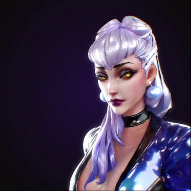 k/da all out series, league of legends, evelynn, k/da all out evelynn, glory to god, anal, erect while penetrated, female penetrating, lube, pegging, strap-on, 3d, tagme, video