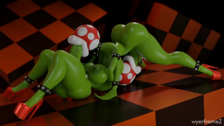 Rule 34 XYZ mario series nintendo piranha plant wyerframez  