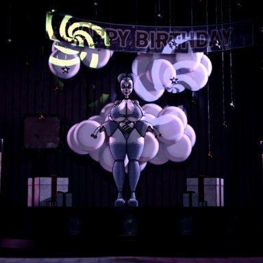 animated, animatronic, awwman, ballora, ballora (fnafsl), belly expansion, big ass, big breasts, big penis, blowjob, cum in pussy, cum inside, fellatio, five nights at freddy's, five nights at freddy's: sister location