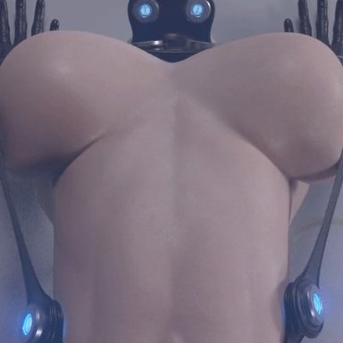 1girls, 3d, animated, animated, big breasts, blonde hair, bouncing breasts, breasts, female, female, female only, gantz, gantz suit, huge breasts, jiggle