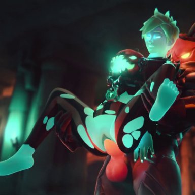 1boy, 1girls, 3d, animated, male/female, overwatch, sound, straight, tagme, tracer, vaginal, vaginal penetration, vaginal sex, video