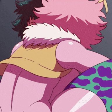 animated, anus, izuku midoriya, mina ashido, my hero academia, penetration, pink hair, pink skin, pussy, sex, spread legs, uncensored