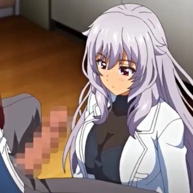 animated, censored, clothed sex, doctor, handjob, huge breasts, male, penetration, rape, shihai no kyoudan, tagme, video