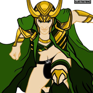 loki, marvel, marvel comics, wolffhunter art