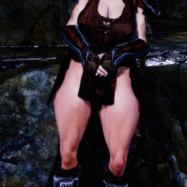 1girls, 3d, aela the huntress, big breasts, blazingsai, breasts, busty, cleavage, female, female only, hips, hourglass figure, huge breasts, large breasts, legs