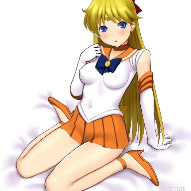 1girls, color, colored, hero pose, sailor venus, tagme, unknown artist