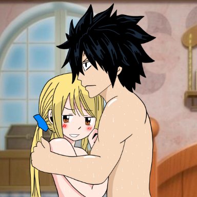 asian, blonde hair, breasts, fairy tail, female, gray fullbuster, graylu, hair, huge breasts, japanese, love, lucy heartfilia, male, pussy, screaming