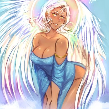 angel, breasts, cleavage, clothes, iahfy
