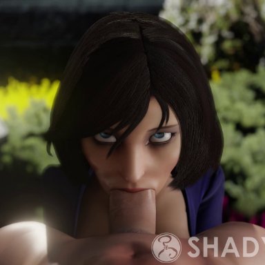 1boy, 1girls, 3d, animated, bioshock, bioshock infinite, blowjob, elizabeth, fellatio, female, female focus, male, oral, oral penetration, oral sex