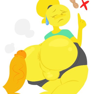 anus, ass, big ass, big penis, clothing, emoji, emoji (race), emoji boi, emojifam (sssir8), femboy, male, male/male, pants down, penis, sssir