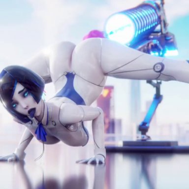 meltrib, ahegao, ahegao face, android, nice ass, nice tits, swinging tits, heels, deep penetration, dildo, doggystyle, robot girl, sex machine, short hair, splits