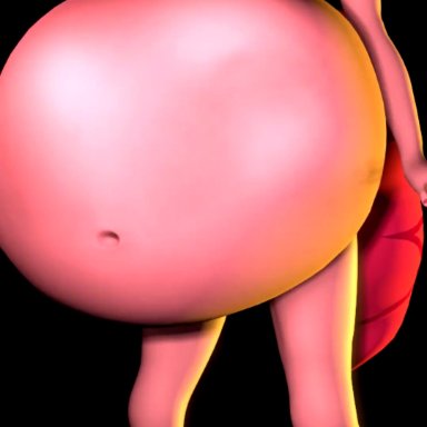 1girls, 3d, abdominal bulge, animated, anthro, anthro pred, ass expansion, belly, big belly, big breasts, breast expansion, breasts, butt expansion, deep navel, digestion