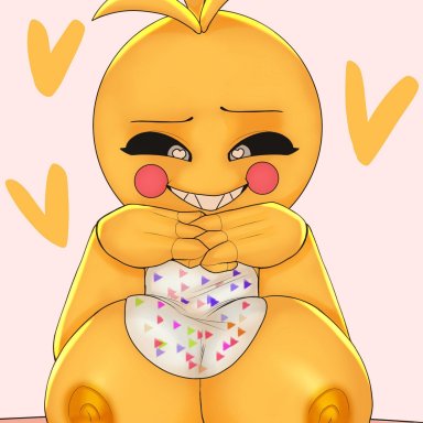 1girl, 1girls, animatronic, big breasts, breasts, female, female focus, female only, five nights at freddy's, five nights at freddy's 2, heart, heart-shaped pupils, jacksito (artist), large breasts, looking at viewer