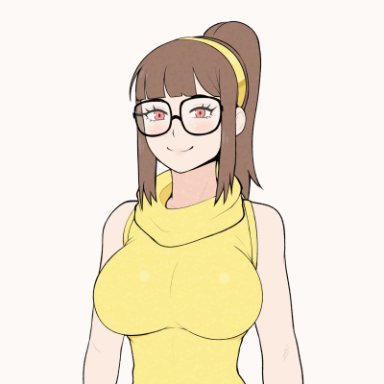 afrobull, animated, animated gif, bounce, bouncing breasts, gif, oc, original, original character, solo, solo female, solo focus, tagme