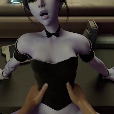 1boy, 1girls, 3d, animated, arawaraw, blender, eye contact, maid uniform, overwatch, pov, pov male, small breasts, tagme, vaginal penetration, video