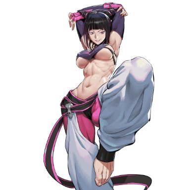 big breasts, breasts, capcom, erect nipples, juri han, loped, nipple bulge, street fighter, tagme, underboob