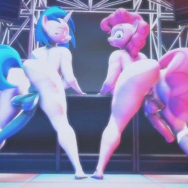1080p, 2021, 2futas, 3d, 3d (artwork), 3d animation, animal genitalia, animal penis, animated, anthro, anthrofied, ass shake, balls, big butt, breasts