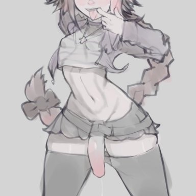 1boy, androgynous, astolfo (fate), fate (series), femboy, feminine male, girly, leaking, leaking cum, male breasts, nelewdy, nelody, sissy, smaller male, solo male