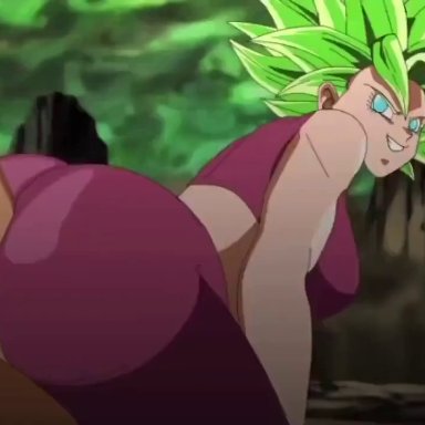 anal, anal penetration, animated, anus, ass, ass up, big ass, big breasts, big penis, blowjob, dragon ball, dragon ball super, earrings, gif, goku