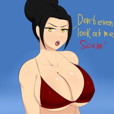 1girls, avatar the last airbender, azula, big breasts, breasts, cleavage, female, female only, g3mma, large breasts, solo