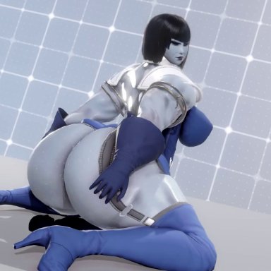 1girls, 3d, animated, anonymous, ass, ass shake, big ass, big breasts, big butt, breasts, breasts out of clothes, darkseid, dc, dc comics, enormous ass