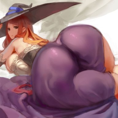 big ass, big breasts, bubble ass, bubble butt, curvy, dragon's crown, enormous ass, gigantic ass, ginger, ginger hair, huge ass, kazo, large ass, long hair, looking at viewer