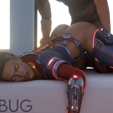 1boy, 1girls, 3d, alternate costume, animated, apex legends, ass, ass grab, big ass, blender, bouncing ass, brown eyes, clothed, clothed female, clothed female nude male