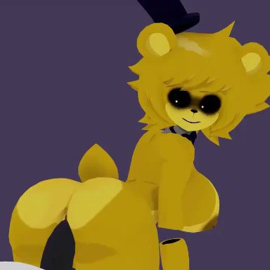 animated, anthro, berrilizznsfw, five nights at freddy's, five nights in anime, fnia, golden freddy (fnaf), golden freddy (fnia), robot, tagme, video