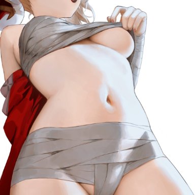 absurdres, ass visible through thighs, bandages, bangs, bare shoulders, breasts, earrings, egk513, eyebrows visible through hair, female, fingernails, genshin impact, hair ornament, highres, japanese clothes