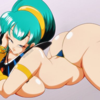 1girls, alternate costume, ass, ass up, breasts, bulchi, bulma briefs, chichi, cleavage, dragon ball, female, female only, fusion, huge ass, huge breasts
