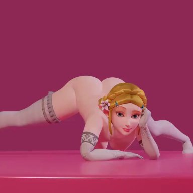 ass, ass up, athletic, athletic female, bubble butt, buttplug, captainhiro2, female, female focus, female only, flexible, hourglass figure, jack-o pose, nintendo, pose