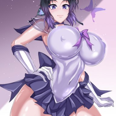 big breasts, bishoujo senshi sailor moon, jet (artist), kimetsu no yaiba, kochou shinobu, purple hair, tagme, voluptuous