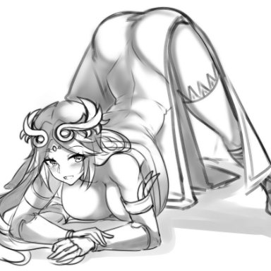 1girls, ass, ass up, big ass, cleavage, face down ass up, huge breasts, jack-o pose, kid icarus, long hair, nintendo, open mouth, palutena, smile, solo