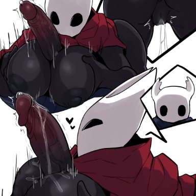 1boy, 1girls, anthro, anus, areolae, big breasts, big penis, breasts, hollow knight, hornet (hollow knight), horu, huge breasts, huge cock, large breasts, nipples