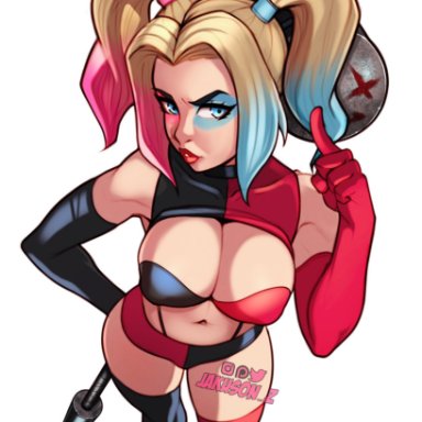 1girls, batman (series), breasts, cleavage, dc, female, female only, harley quinn, jakuson z, solo, suicide squad