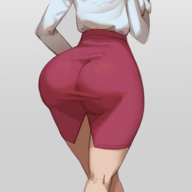 1girls, ass, boruto: naruto next generations, breasts, cleavage, clothing, female, footwear, forehead protector, from behind, hairband, high heels, high resolution, huge ass, large breasts