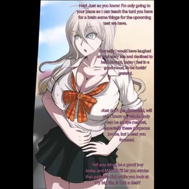 danganronpa, fingering, iruma miu, licking penis, naver, penetration, sex, sound, temptyva, vaginal penetration, video, voice acted