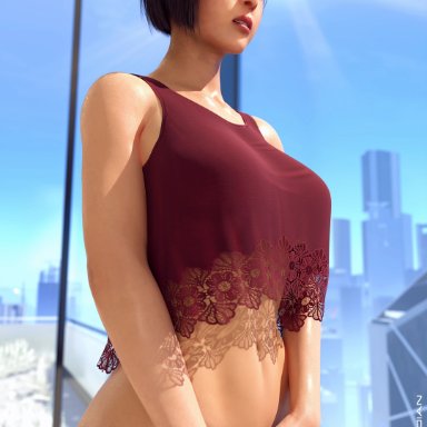 ada wong, asian female, covering crotch, female, major guardian, resident evil, resident evil 2 remake, solo