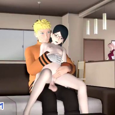 3d, animated, boruto: naruto next generations, howak, naruto, naruto (series), sakura haruno, sarada uchiha, sound, uzumaki naruto, video