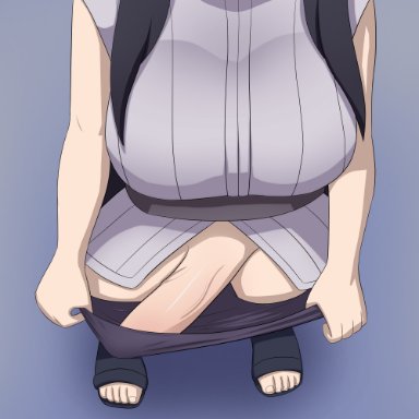 1futa, big breasts, big penis, breasts, bulge, futa only, futanari, huge breasts, hyuuga hinata, large breasts, leinadxxx, long hair, lower body, naruto, naruto (series)