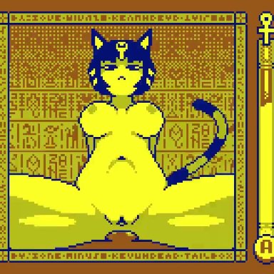 abdominal bulge, anal, anal penetration, animal crossing, animated, ankha, ankha ride (minus8), anthro, anthro penetrated, bouncing breasts, breasts, cowgirl position, digital media (artwork), domestic cat, duo